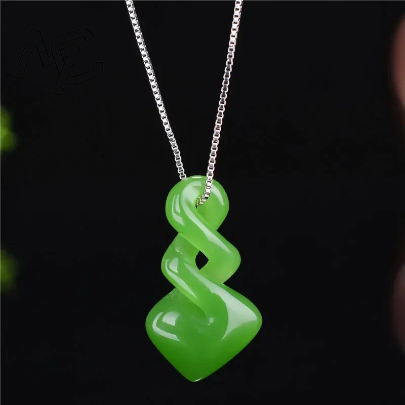 Men'S Accessories Drop Shipping - Natural Hetian Jade Green Colour Pendant