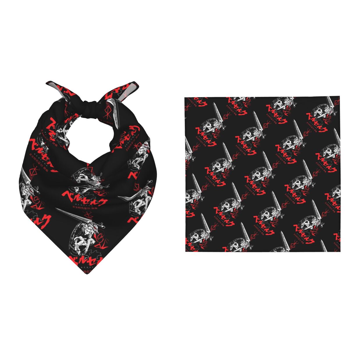 Men Accessories Brand - 55CM B-Berserks Bandana Holiday Parties Ceremonies