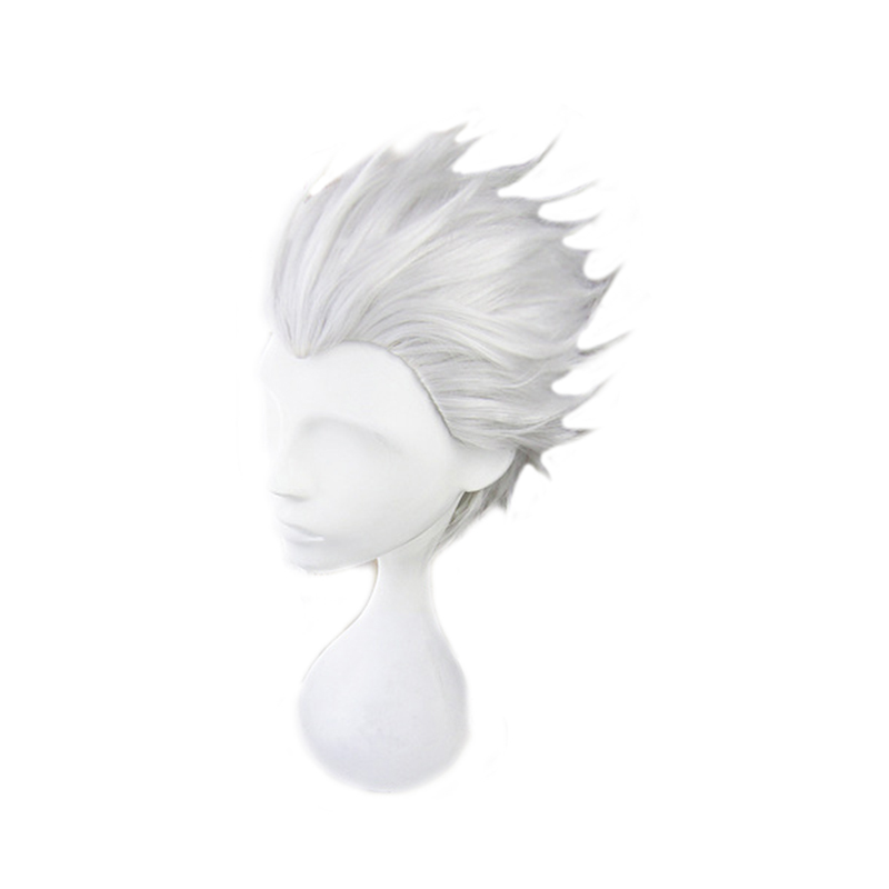 Men Accessories Silver - Vergil Cosplay Wig Short Silver Grey