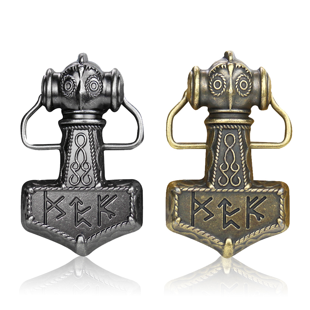 Western Odin Hammer Belt Buckl - Men'S Viking Accessories 评论和价格