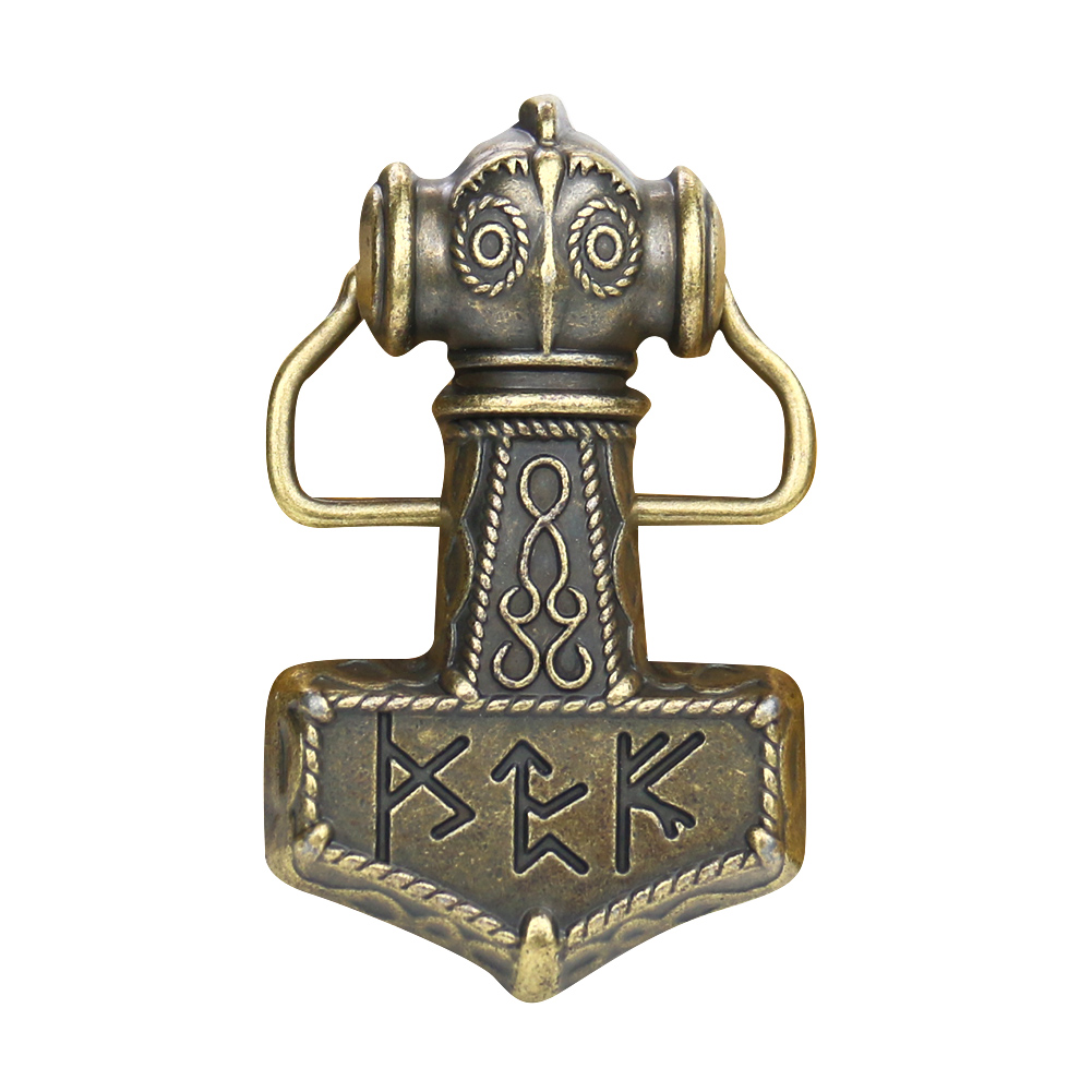 Western Odin Hammer Belt Buckl - Men'S Viking Accessories 评论和价格