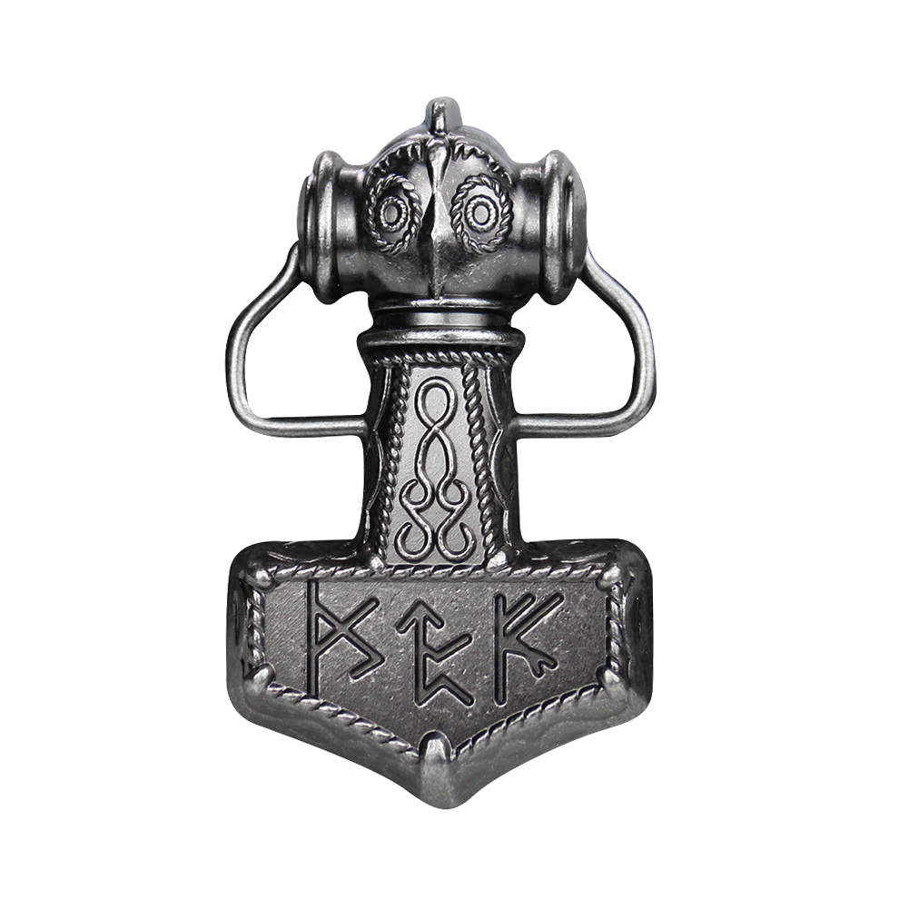 Western Odin Hammer Belt Buckl - Men'S Viking Accessories 评论和价格