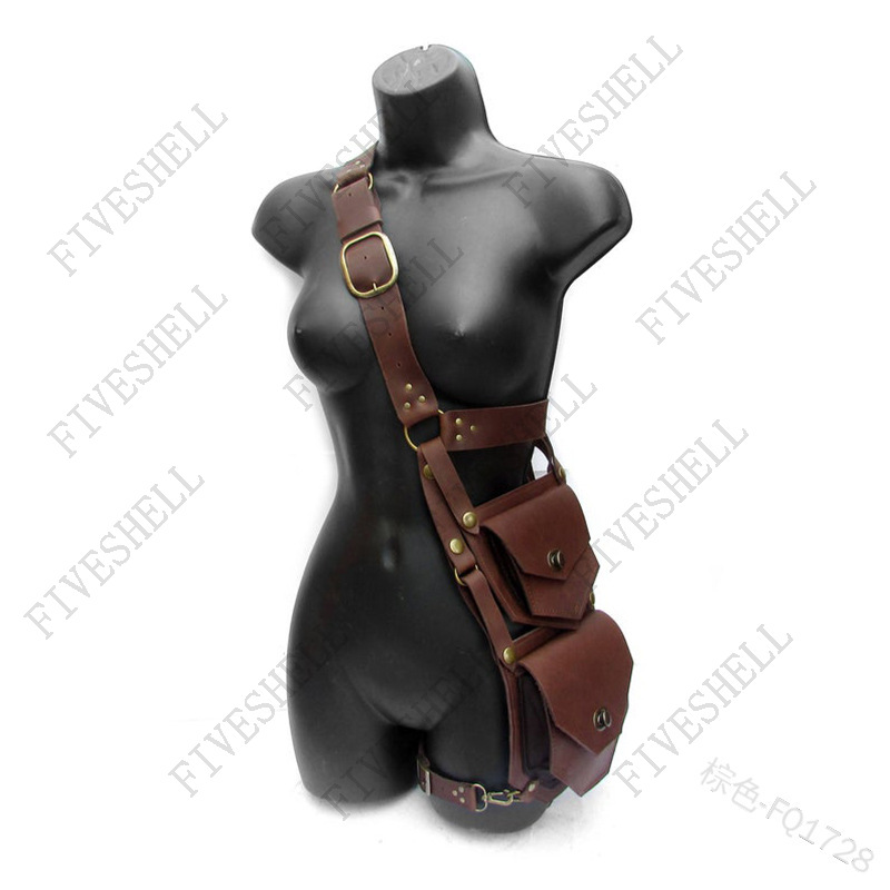 Medieval Renaissance Waist PU  - Men'S Viking Accessories 评论和价格