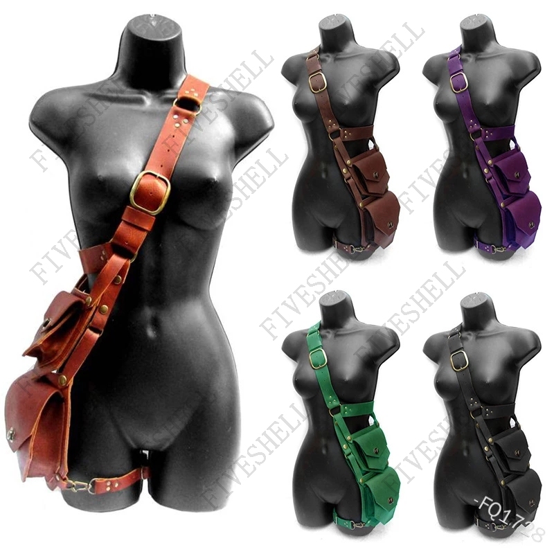 Medieval Renaissance Waist PU  - Men'S Viking Accessories 评论和价格