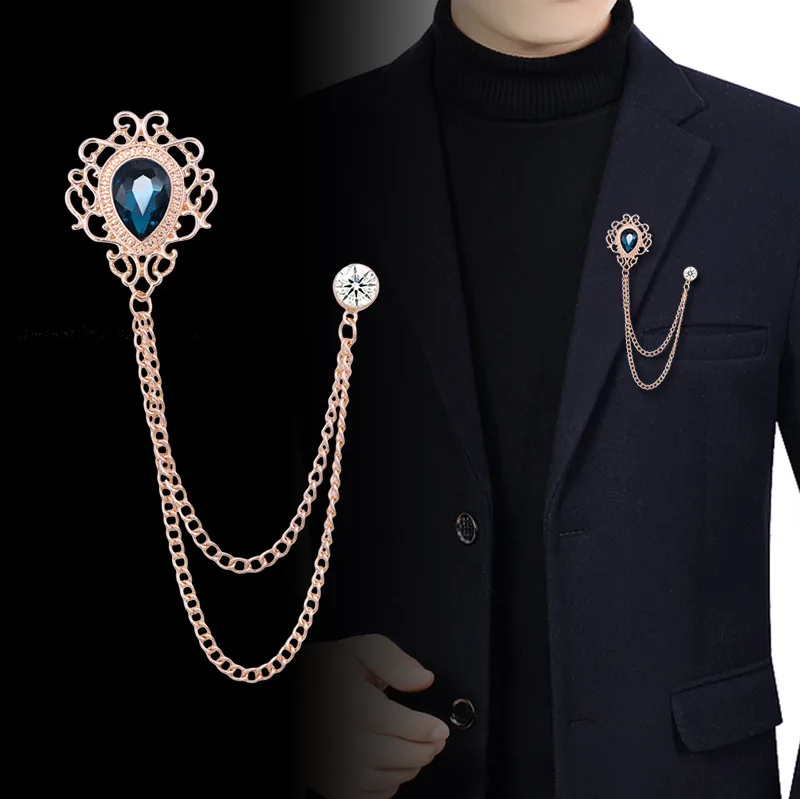 New Vintage Tassel Chain Rhine - Men'S Suit Accessories 评论和价格