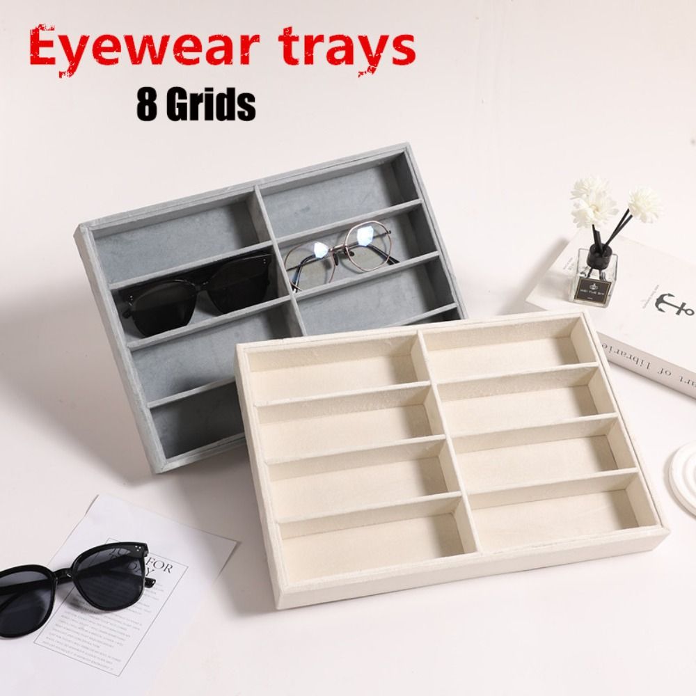 Beige Grey Sunglass Organizer  - Men'S Accessories Organizer Tray 评论和价格