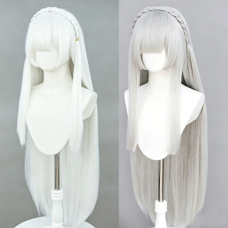 Anime Re:Zero Emilia Cosplay W - Men Accessories Silver 评论和价格