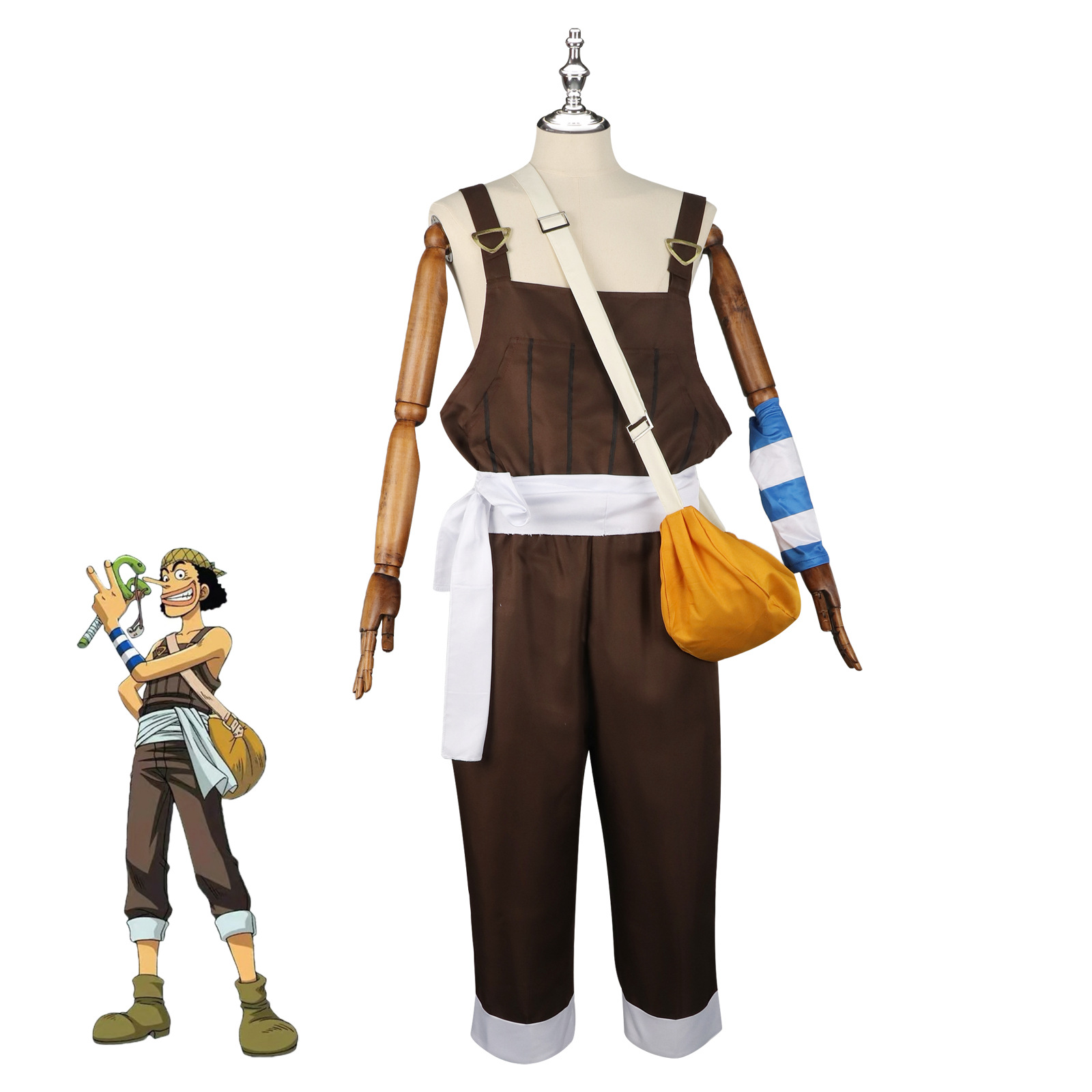 Anime UUsopp Cosplay Costume B - Men'S Suit Accessories 评论和价格