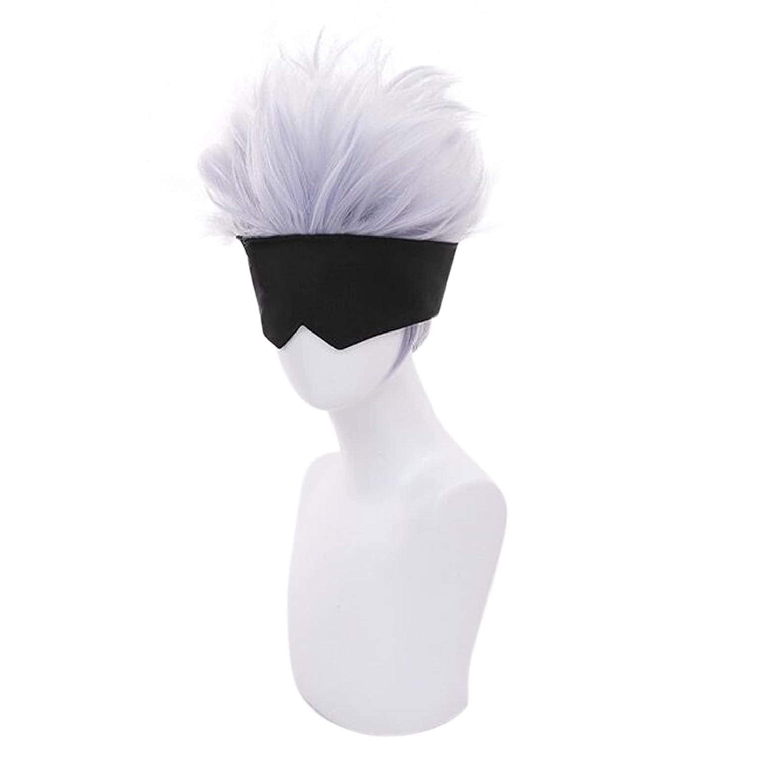 Black Blindfold + Short Wavy C - Men Accessories Silver 评论和价格
