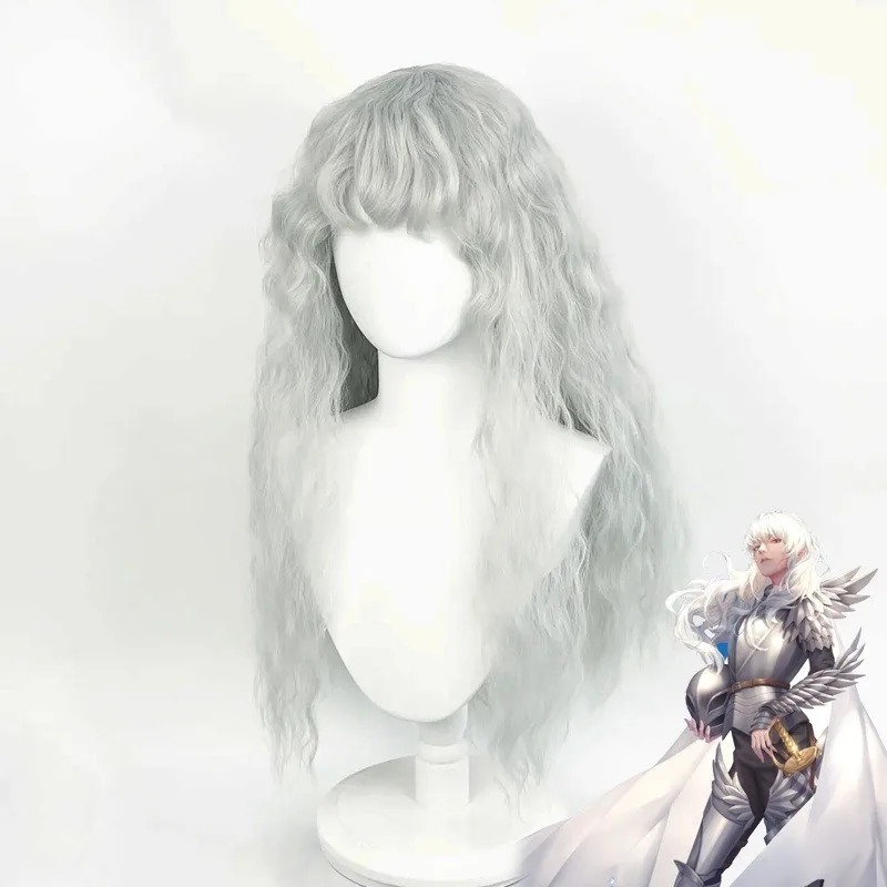 Anime Game Berserk Cosplay Wig - Men Accessories Silver 评论和价格