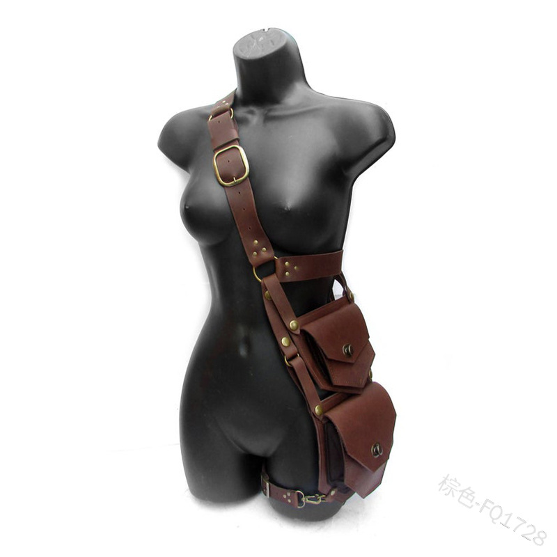 Medieval Pouch Bag Belt Leathe - Men'S Viking Accessories 评论和价格