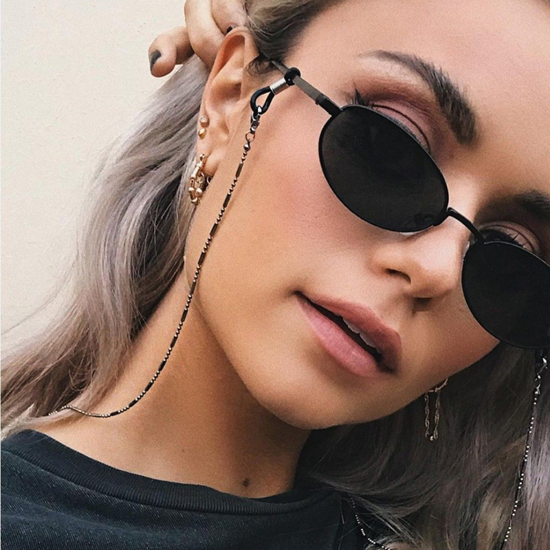 Mask Sunglasses Chains for Wom - Men Accessories Silver 评论和价格