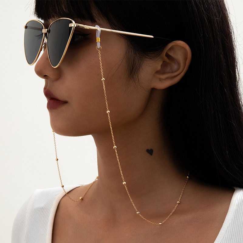 Mask Sunglasses Chains for Wom - Men Accessories Silver 评论和价格