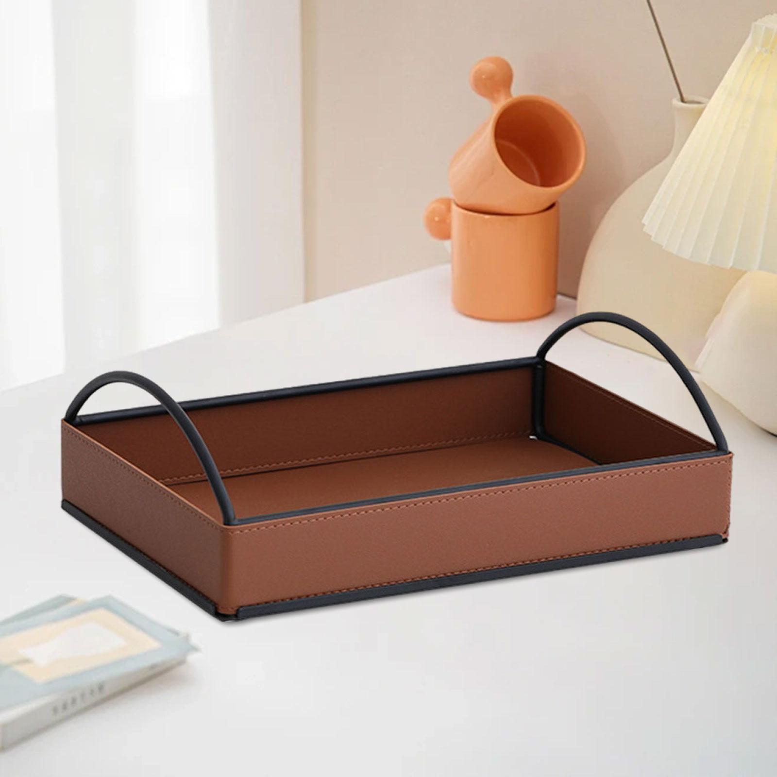 Modern PU Leather Valet Tray D - Men'S Accessories Organizer Tray 评论和价格