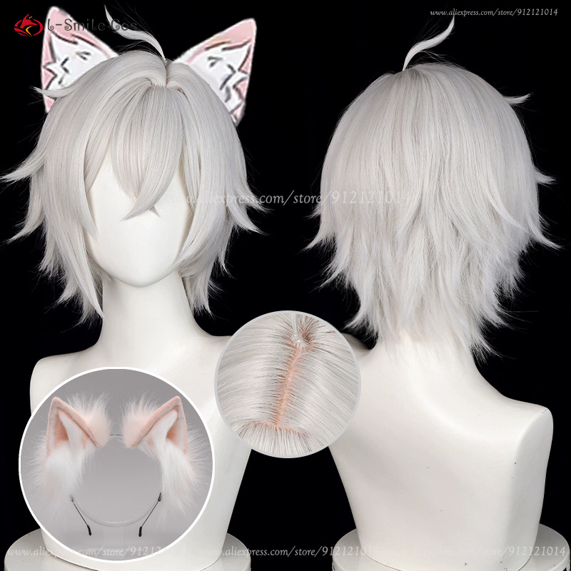 ZZZ Seth Lowell Cosplay Wig 30 - Men Accessories Silver 评论和价格