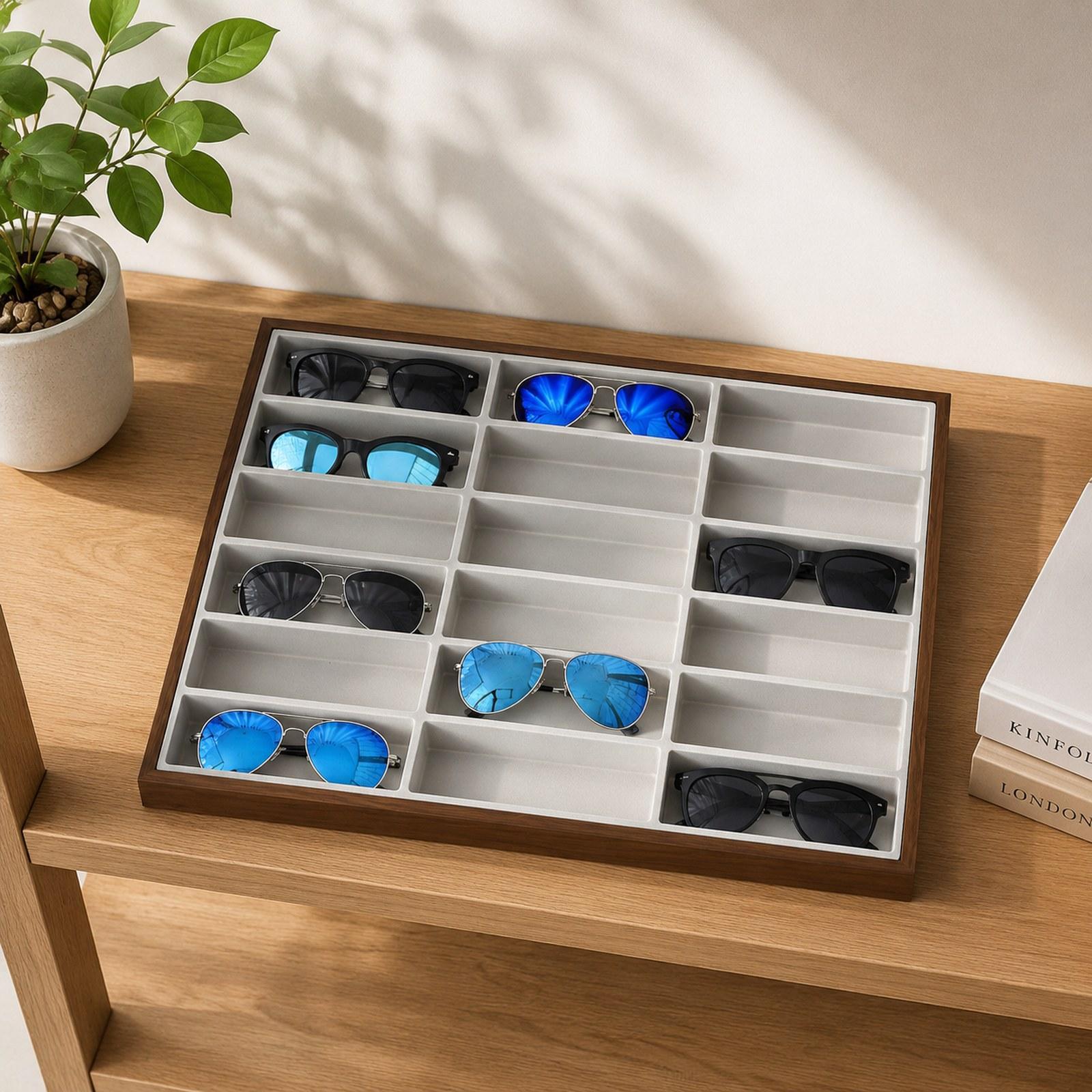 Glasses Display Tray Eyewear S - Men'S Accessories Organizer Tray 评论和价格