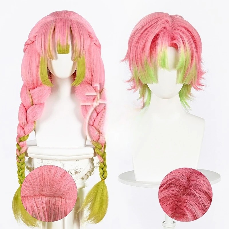 Kanroji Mitsuri Cosplay Wig Pi - Men'S Suit Accessories 评论和价格