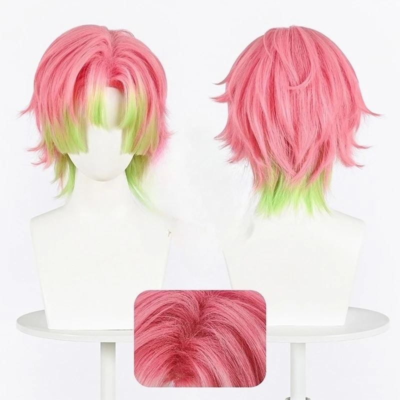 Kanroji Mitsuri Cosplay Wig Pi - Men'S Suit Accessories 评论和价格