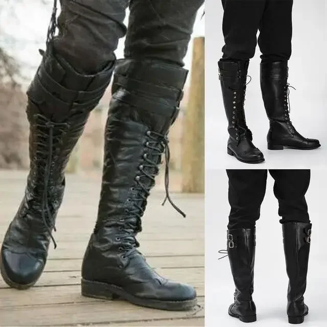 Medieval Steampunk Cosplay Boo - Men'S Viking Accessories 评论和价格