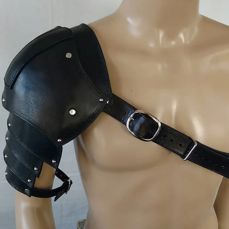 Medieval Leather Shoulder Armo - Men'S Viking Accessories 评论和价格
