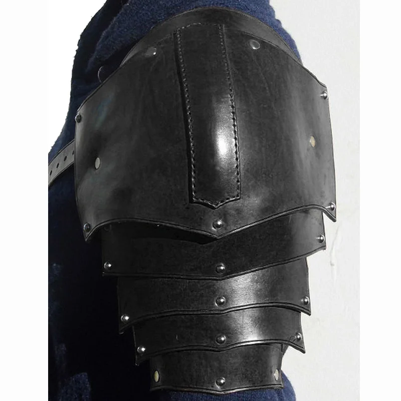 Medieval Leather Shoulder Armo - Men'S Viking Accessories 评论和价格