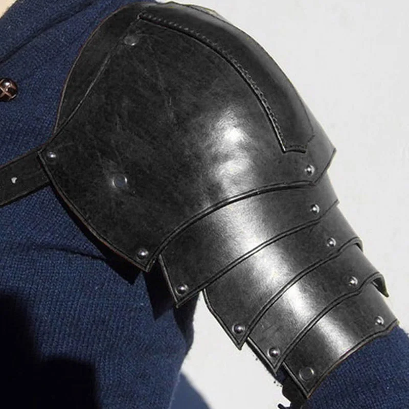 Medieval Leather Shoulder Armo - Men'S Viking Accessories 评论和价格