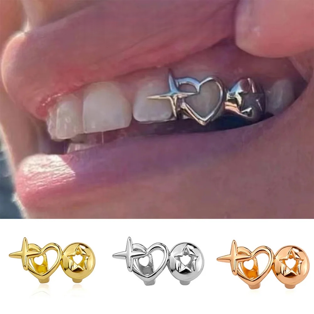 Punk Hip Hop Hollow Heart Teet - Men Accessories Silver 评论和价格