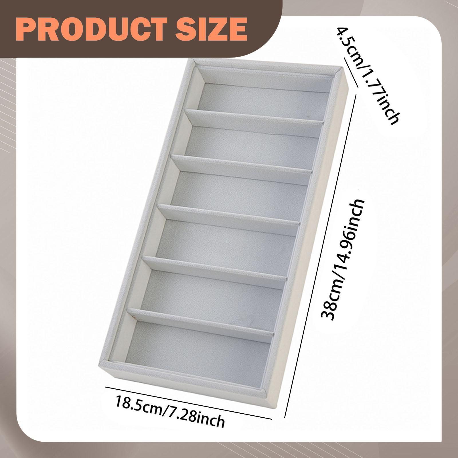 Glasses Display Tray 6 Slots f - Men'S Accessories Organizer Tray 评论和价格