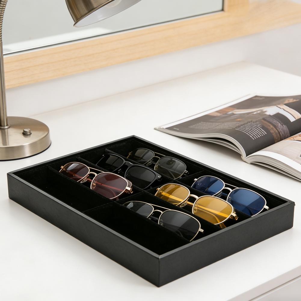 8 Grid Velvet Glasses Holder S - Men'S Accessories Organizer Tray 评论和价格